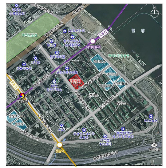 여의도 수정아파트 위치도. [서울시 제공]